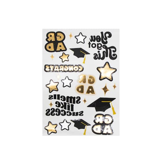 Graduation Temporary Tattoos, 23ct.
